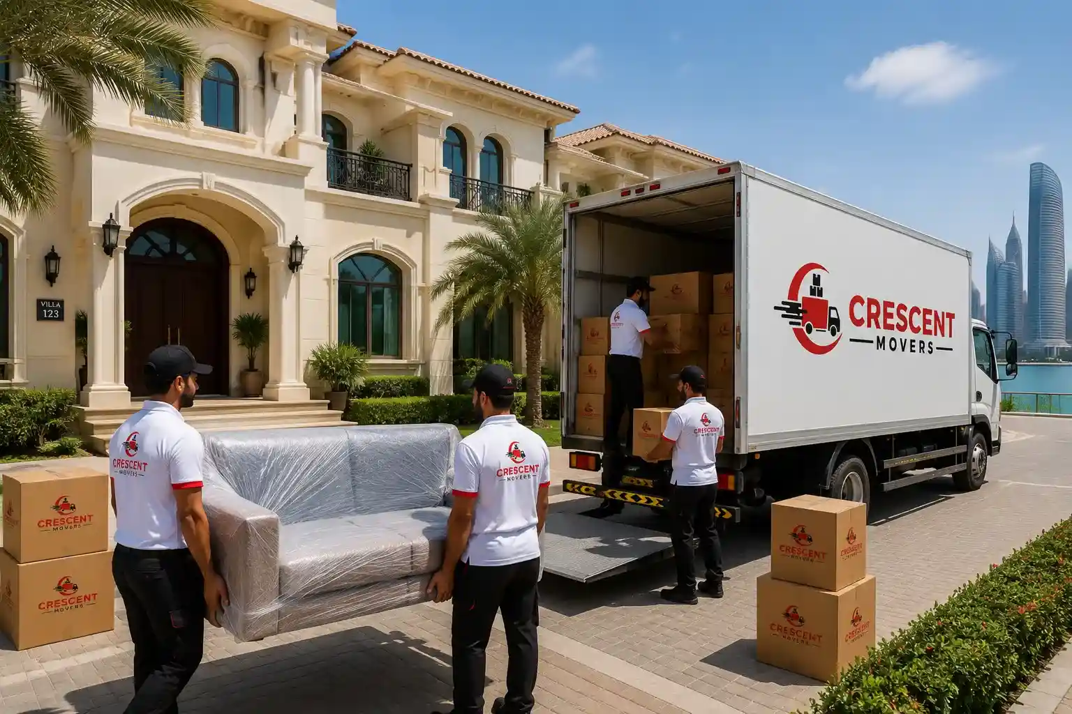 Professional Villa Movers in Abu Dhabi handling villa relocation service