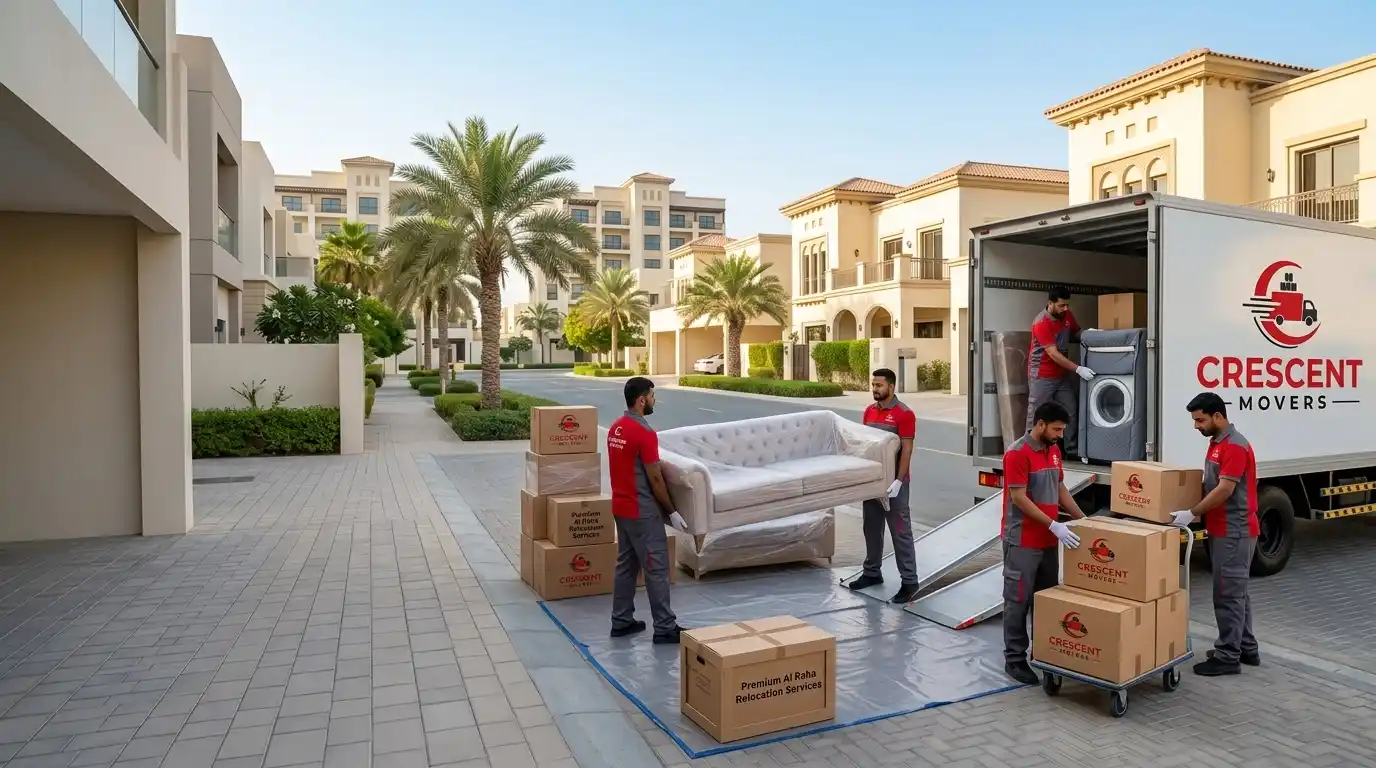 Professional Moving Support in Al Raha Abu Dhabi Professional moving support in Al Raha Abu Dhabi for apartment and villa relocation