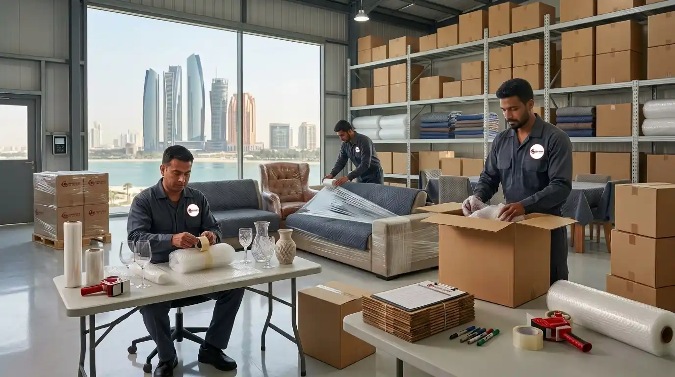 Professional storage services during relocation in Abu Dhabi